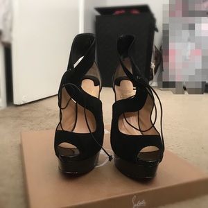 Christian louboutin Black Campanina 150 vv/nappa